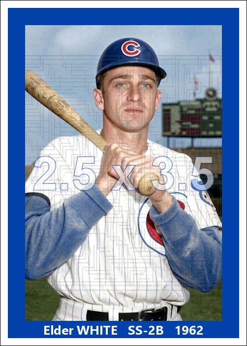 Elder White - 1962 Chicago Cubs - choose a size & style