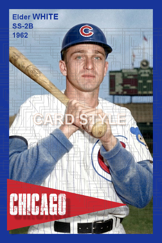 Elder White - 1962 Chicago Cubs - choose a size & style