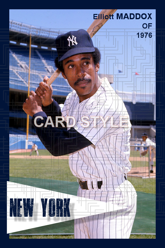 Elliott Maddox - 1976 New York Yankees - choose a size & style
