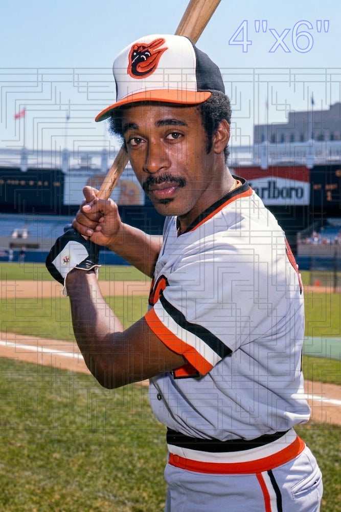 Elliott Maddox - 1977 Baltimore Orioles - choose a size & style