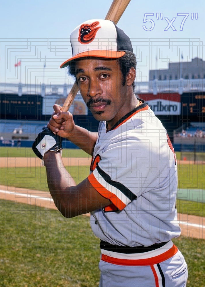 Elliott Maddox - 1977 Baltimore Orioles - choose a size & style