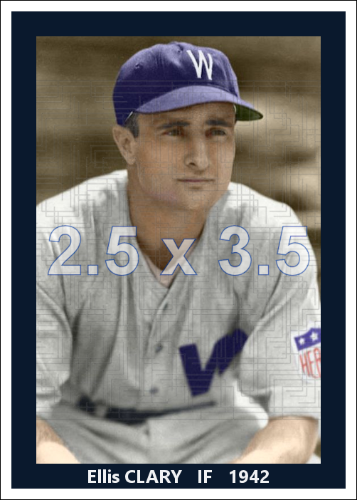 Ellis Clary - 1942 Washington Senators - choose a size & style
