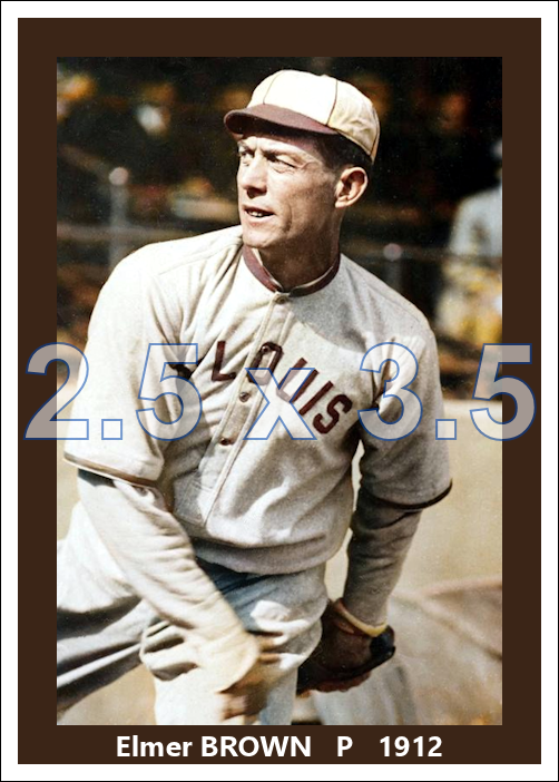 Elmer Brown - 1912 St. Louis Browns - choose a size & style