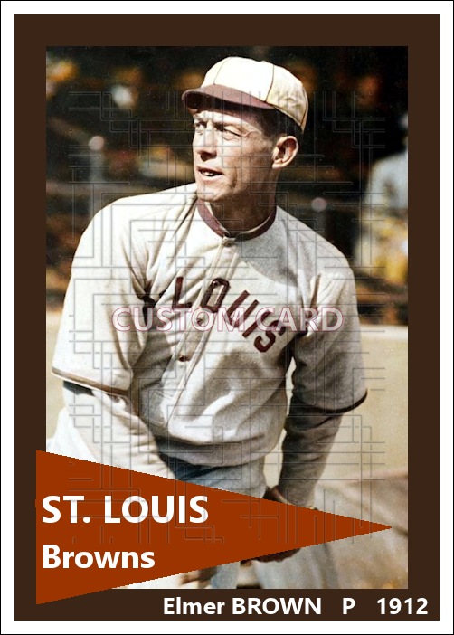 Elmer Brown - 1912 St. Louis Browns - choose a size & style