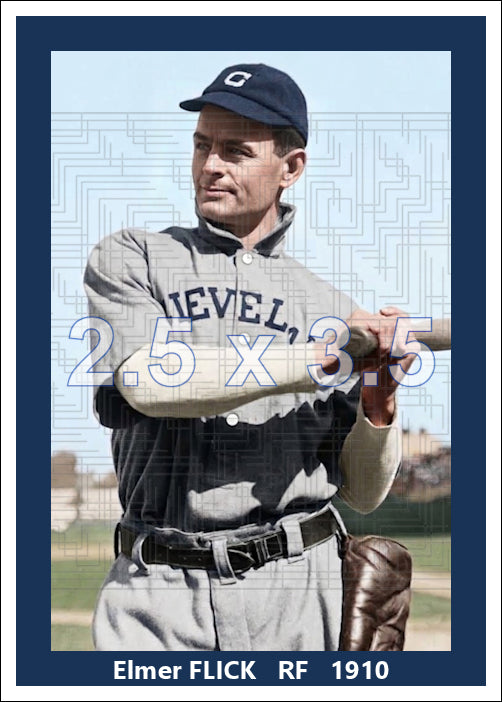 Elmer Flick - 1910 Cleveland Naps - choose a size & style