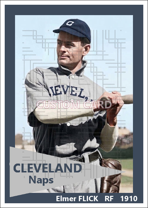 Elmer Flick - 1910 Cleveland Naps - choose a size & style