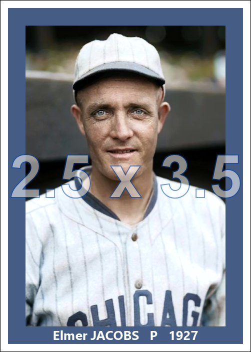 Elmer Jacobs - 1927 Chicago White Sox - choose a size & style