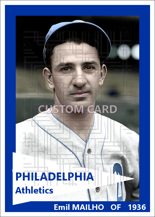 Emil Mailho - 1936 Philadelphia Athletics - choose a size & style