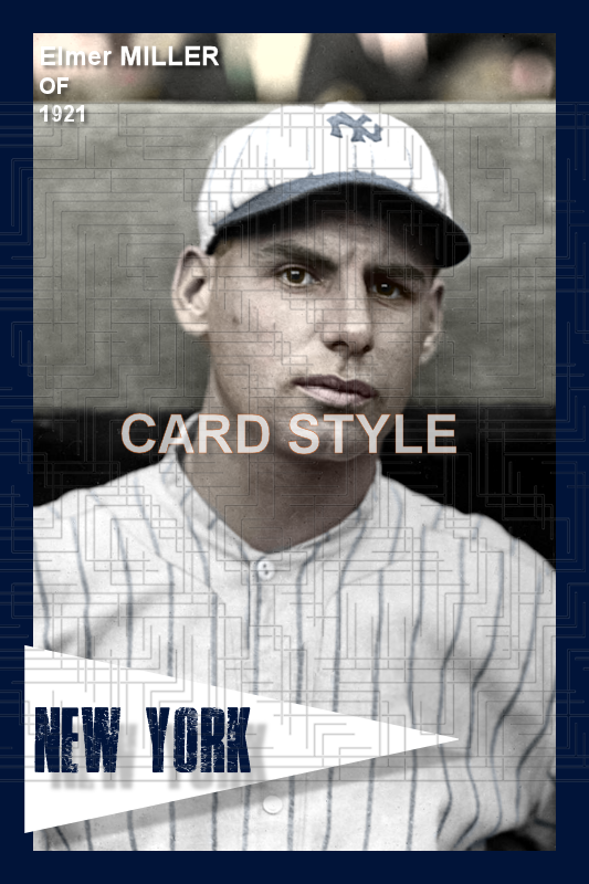 Elmer Miller - 1921 New York Yankees - choose a size & style