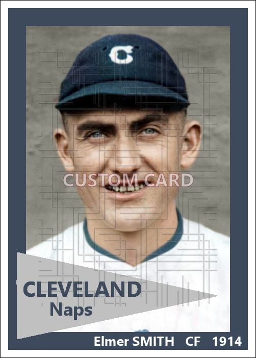 Elmer Smith- 1914 Cleveland Naps - choose a size & style