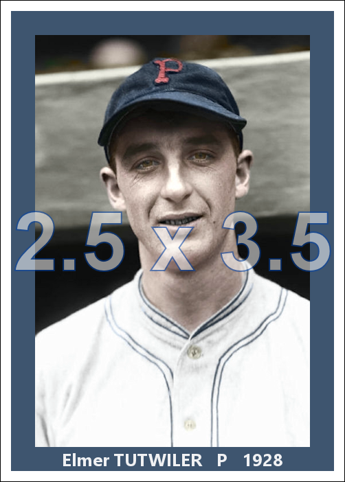 Elmer Tutwiler - 1928 Pittsburgh Pirates - choose a size & style
