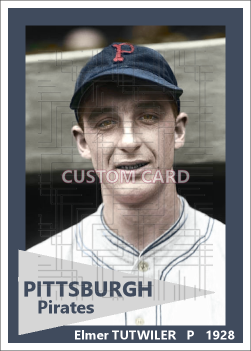 Elmer Tutwiler - 1928 Pittsburgh Pirates - choose a size & style