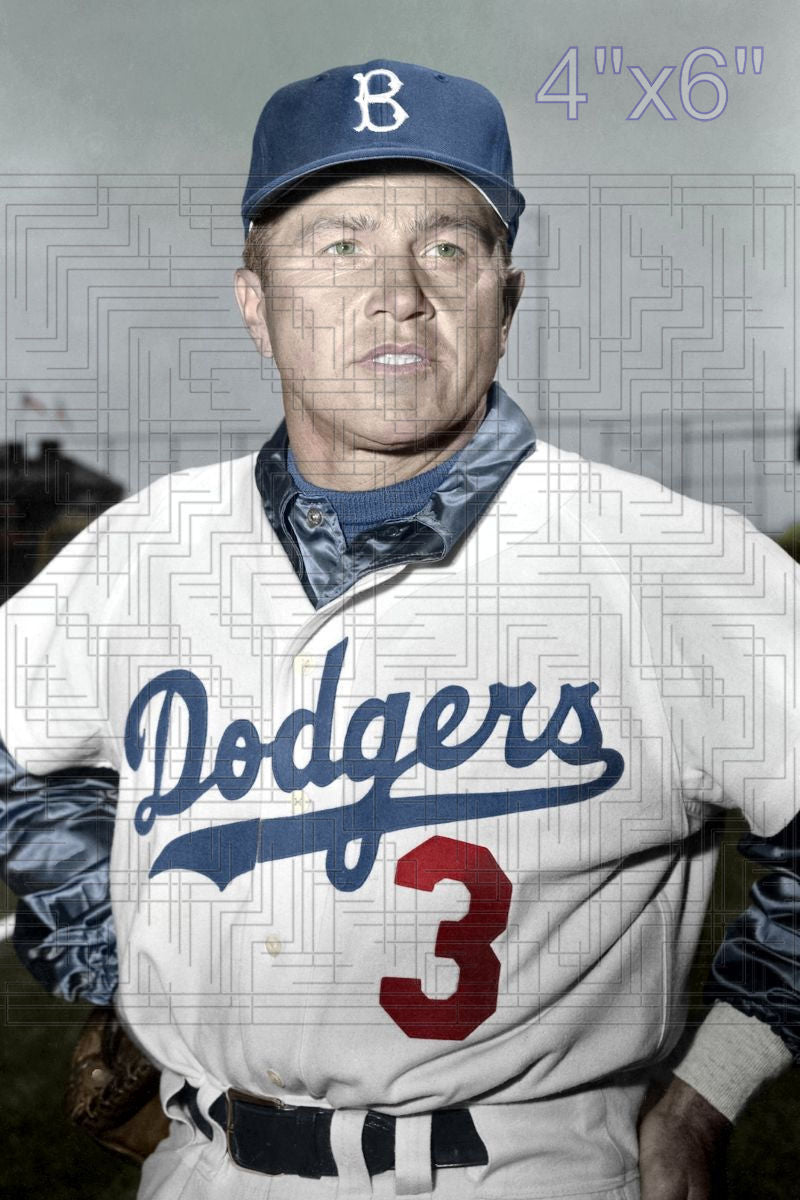 Elmer Valo - 1957 Brooklyn Dodgers - choose a size & style