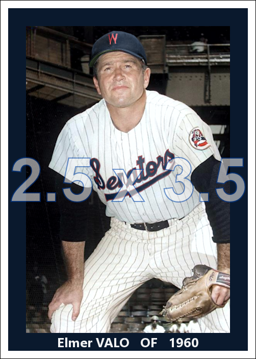 Elmer Valo - 1960 Washington Senators - choose a size & style