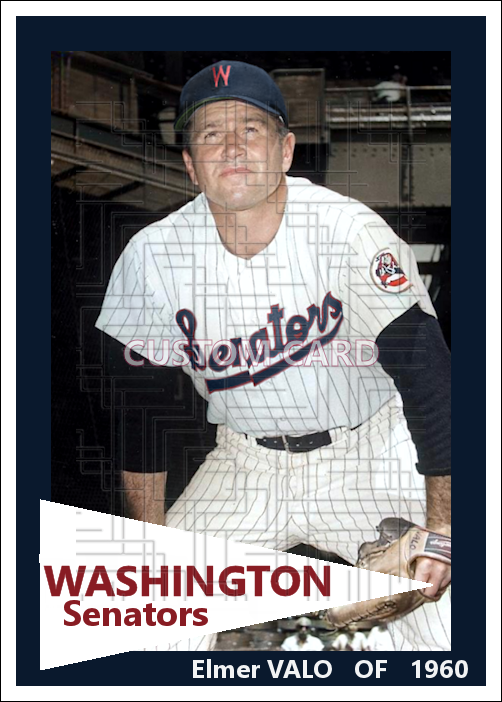 Elmer Valo - 1960 Washington Senators - choose a size & style