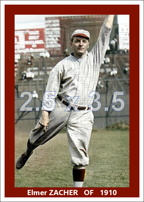 Elmer Zacher - 1910 St. Louis Cardinals - choose a size & style