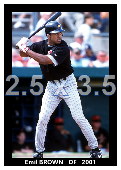 Emil Brown - 2001 Pittsburgh Pirates - choose a size & style