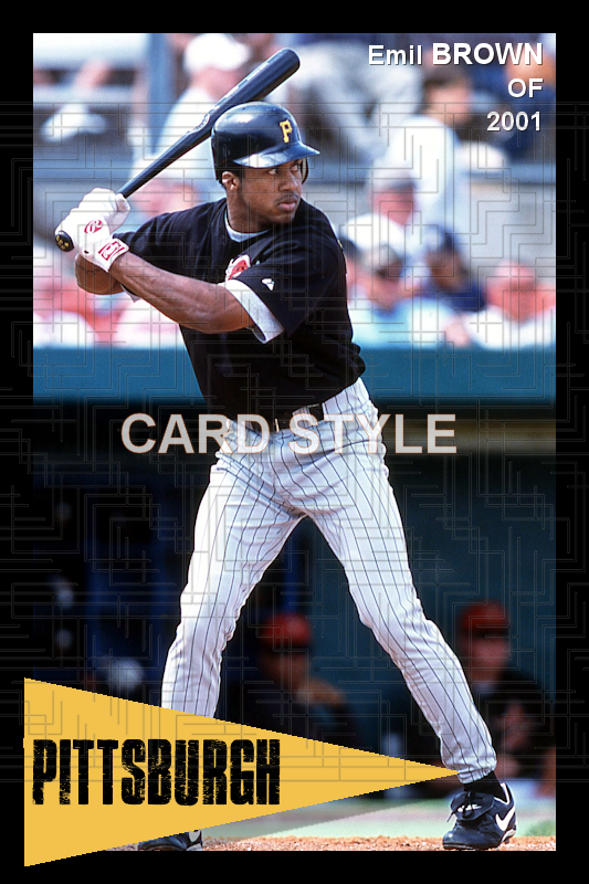Emil Brown - 2001 Pittsburgh Pirates - choose a size & style