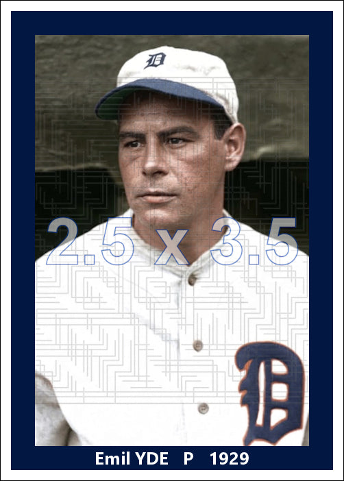 Emil Yde - 1929 Detroit Tigers - choose a size & style