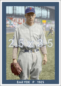 Emil Yde - 1925 Pittsburgh Pirates - choose a size & style