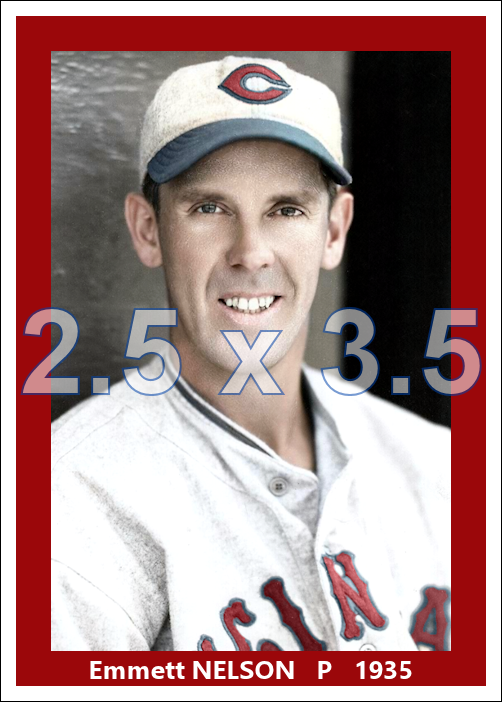Emmett Nelson - 1935 Cincinnati Reds - choose a size & style