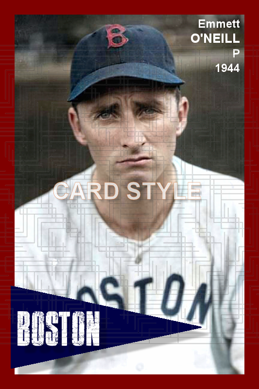 Emmett O'Neill - 1944 Boston Red Sox - choose a size & style