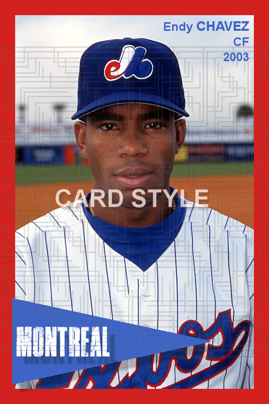 Endy Chavez - 2003 Montreal Expos - choose a size & style