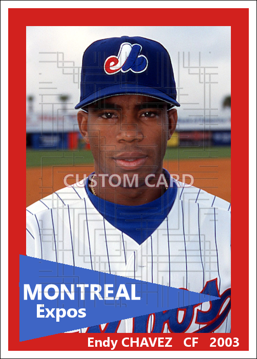 Endy Chavez - 2003 Montreal Expos - choose a size & style