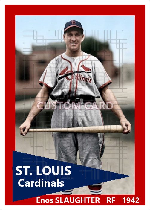 Enos Slaughter - 1942 St. Louis Cardinals - choose a size & style
