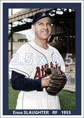 Enos Slaughter - 1955 Kansas City Athletics - choose a size & style