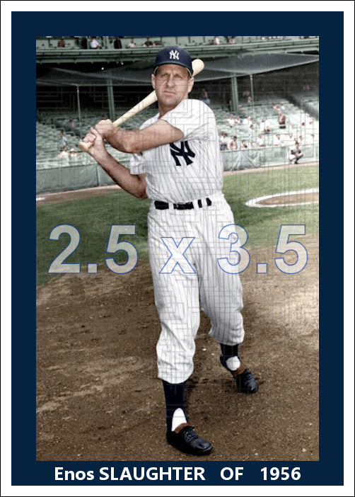 Enos Slaughter - 1956 New York Yankees - choose a size & style