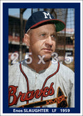 Enos Slaughter - 1959 Milwaukee Braves - choose a size & style