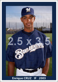 Enrique Cruz - 2003 Milwaukee Brewers - choose a size & style