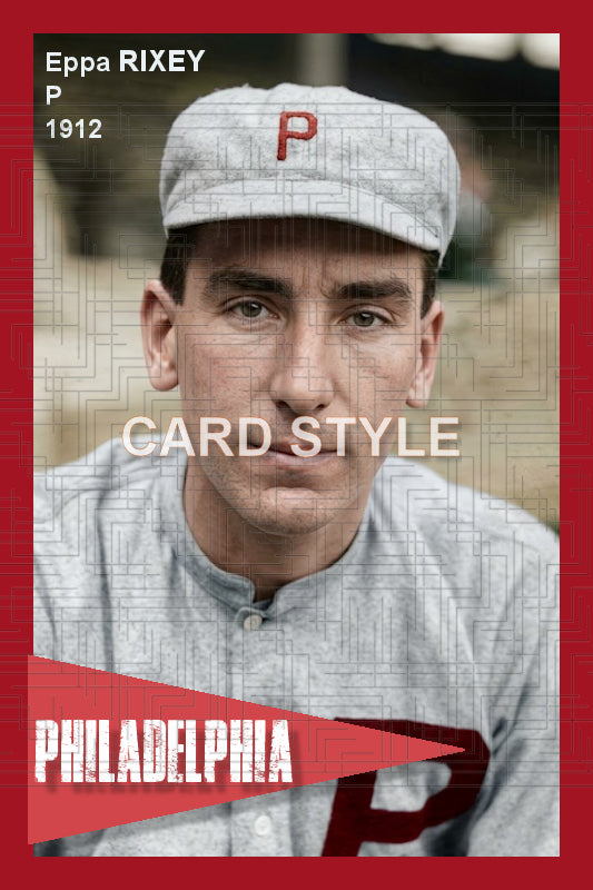 Eppa Rixey - 1912 Philadelphia Phillies - choose a size & style