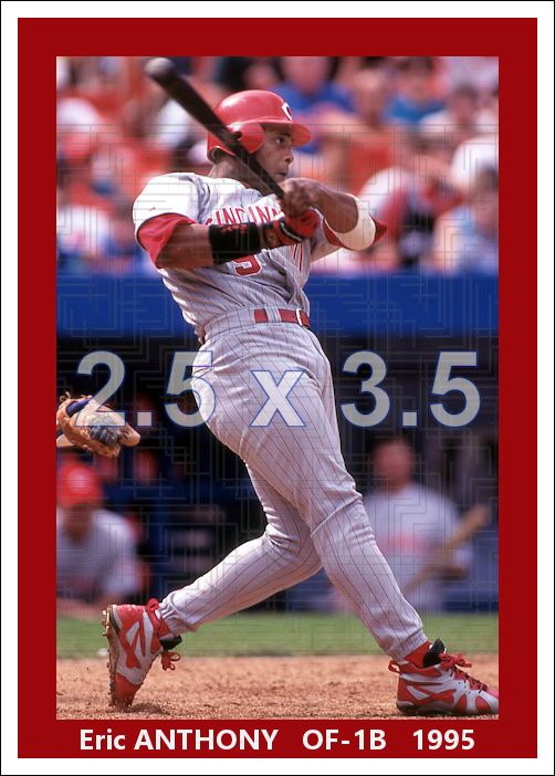 Eric Anthony - 1995 Cincinnati Reds - choose a size & style
