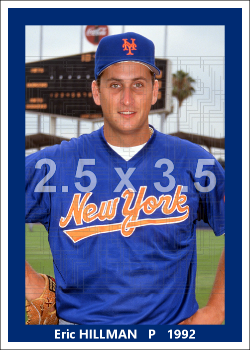 Eric Hillman - 1992 New York Mets - choose a size & style