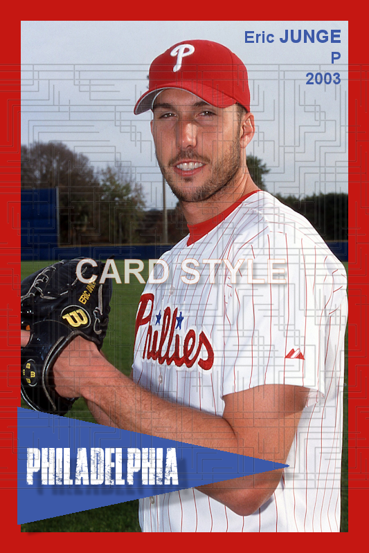 Eric Junge - 2003 Philadelphia Phillies - choose a size & style