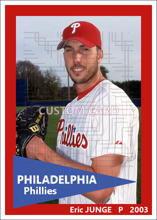 Eric Junge - 2003 Philadelphia Phillies - choose a size & style