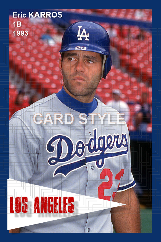 Eric Karros - 1993 Los Angeles Dodgers - choose a size & style