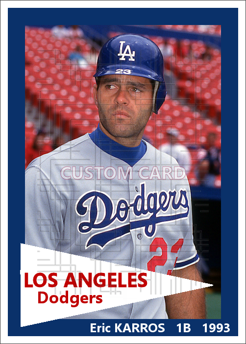 Eric Karros - 1993 Los Angeles Dodgers - choose a size & style