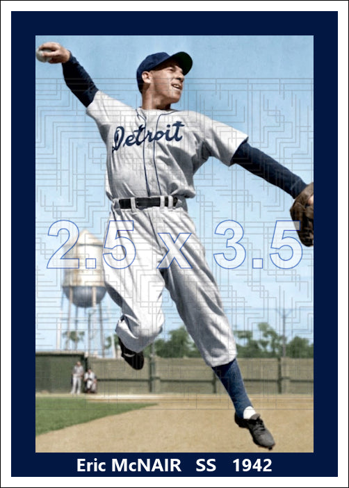 Eric McNair - 1942 Detroit Tigers - choose a size & style
