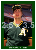 Eric Plunk - 1987 Oakland Athletics - choose a size & style