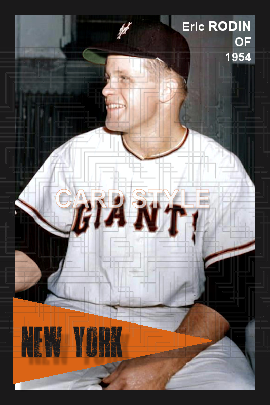 Eric Rodin - 1954 New York Giants - choose a size & style