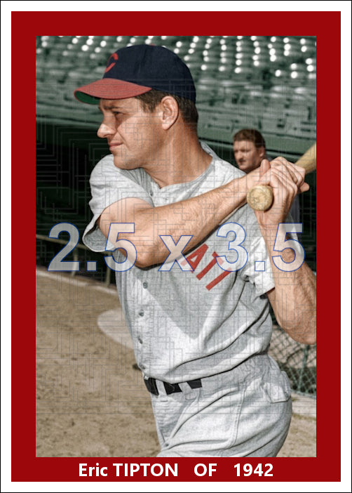 Eric Tipton - 1942 Cincinnati Reds - choose a size & style