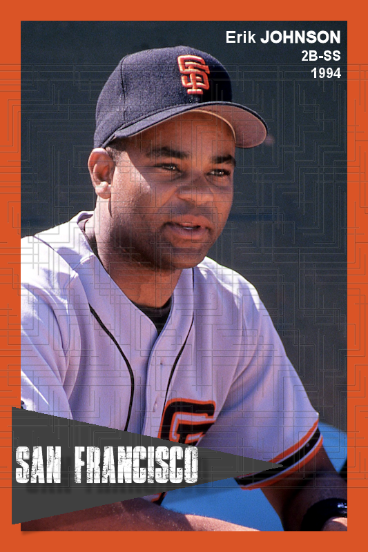 Erik Johnson - 1994 San Francisco Giants - choose a size & style