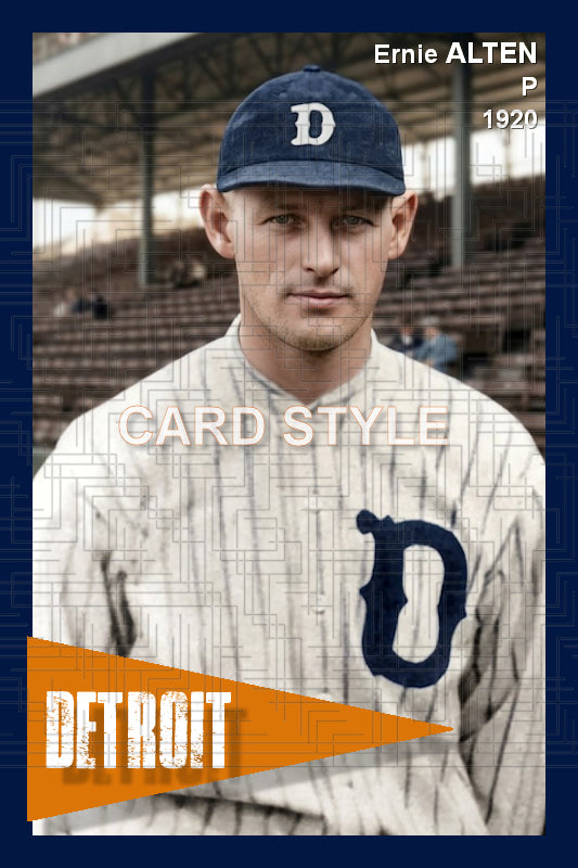 Ernie Alten - 1920 Detroit Tigers - choose a size & style