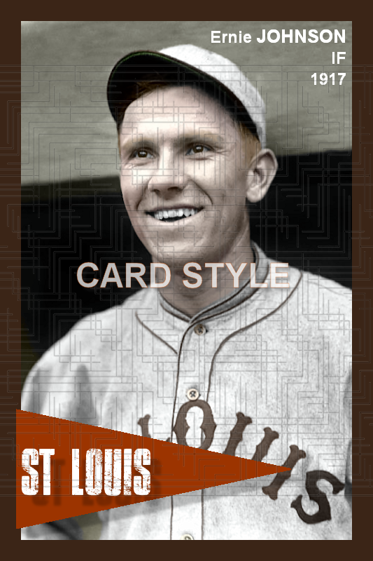 Ernie Johnson - 1917 St. Louis Browns - choose a size & style