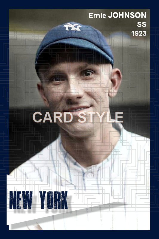 Ernie Johnson - 1923 New York Yankees - choose a size & style