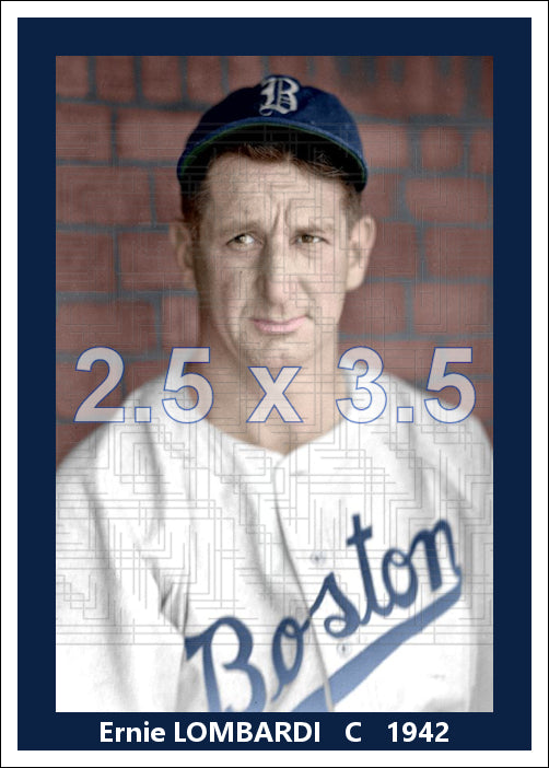 Ernie Lombardi - 1942 Boston Braves - choose a size & style