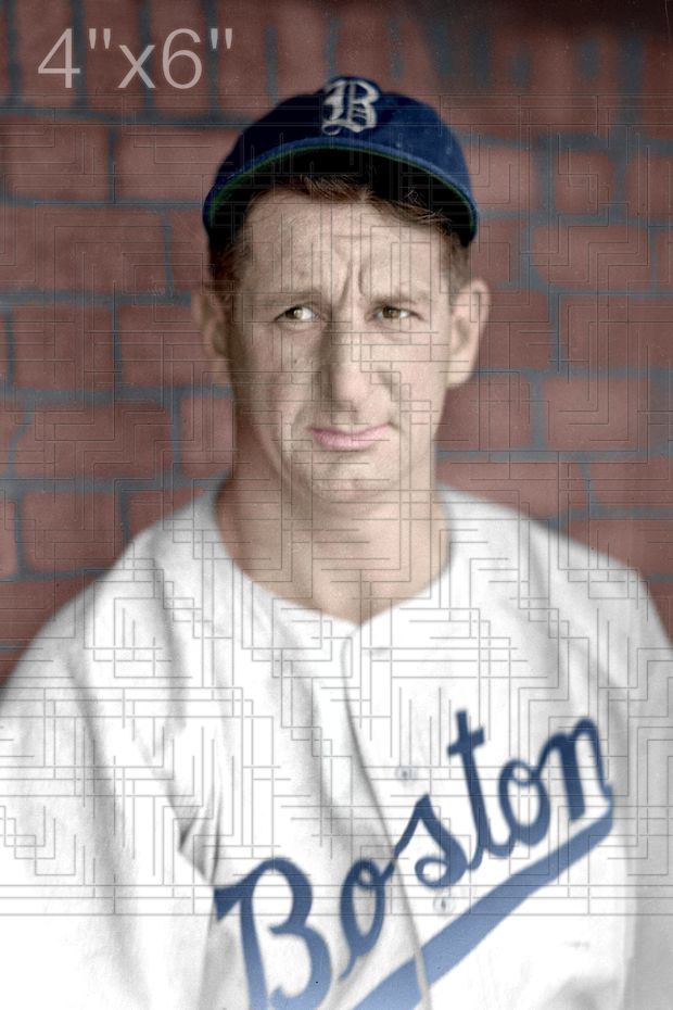 Ernie Lombardi - 1942 Boston Braves - choose a size & style